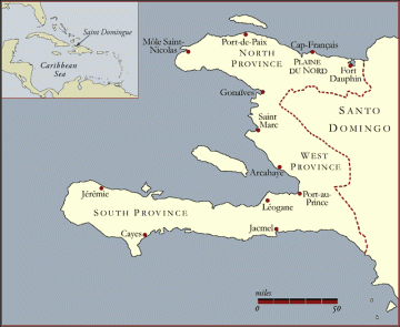Plan de Haïti et de la ville de Jérémie.